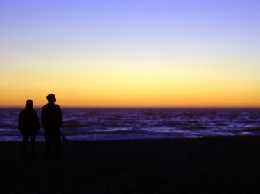 カリフォルニアビーチ サンセット 夕焼け