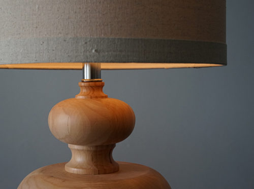 木製ウッドテーブルランプ マリンテイスト照明