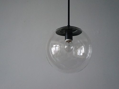 球体照明 ガラスパイプ吊りライト