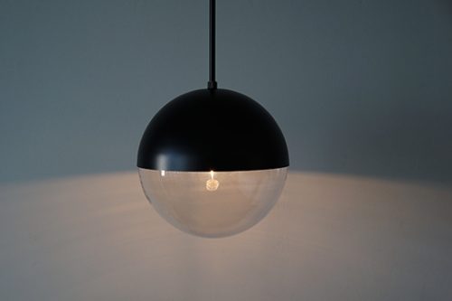 球体ガラスパイプ吊りライト照明