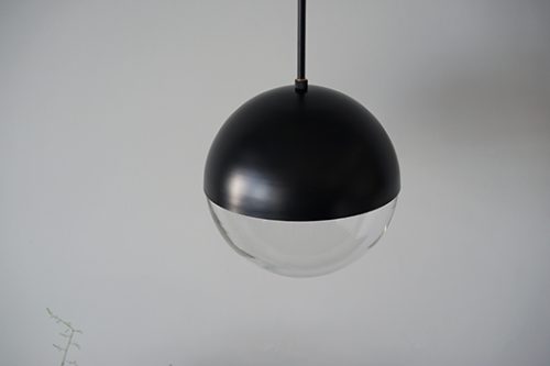 球体ガラスパイプ吊りライト照明