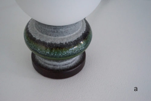 Steuler社 陶器製 ヴィンテージ テーブルランプ照明
